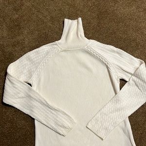 White Tommy Hilfiger Turtleneck Sweater Large